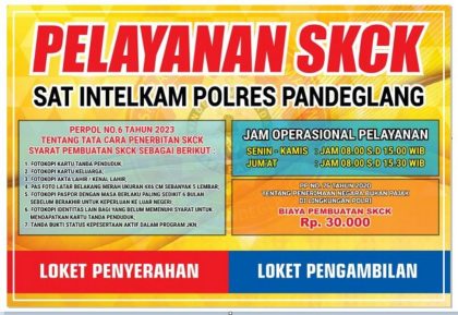 Cara Mudah Urus SKCK di Polres Pandeglang