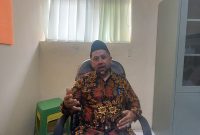 Wakil Ketua IV Baznas Provinsi Banten, Suhud, saat menyampaikan komitmen pengelolaan zakat, infak, dan sedekah kepada masyarakat, Rabu, 31 Desember 2025