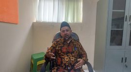 Wakil Ketua IV Baznas Provinsi Banten, Suhud, saat menyampaikan komitmen pengelolaan zakat, infak, dan sedekah kepada masyarakat, Rabu, 31 Desember 2025
