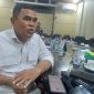 Anggota Komisi IV DPRD Kabupaten Serang, Joko Santoso, saat memberikan keterangan terkait persoalan penerangan jalan umum di Gedung DPRD Kabupaten Serang.