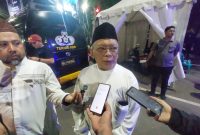 Ketua FKUB Kota Serang KH Matin Syarkowi bersama Gubernur Banten Andra Soni bersama Forkopimda, saat meninjau pengamanan ibadah Natal 2025 di salah satu gereja di Kota Serang, Rabu, 24 Desember 2025