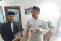 KH Komaruddin usai terpilih secara aklamasi sebagai Ketua FKUB Kabupaten Serang dalam rapat restrukturisasi kepengurusan di Setda Kabupaten Serang, Rabu, 31 Desember 2025
