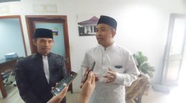 KH Komaruddin usai terpilih secara aklamasi sebagai Ketua FKUB Kabupaten Serang dalam rapat restrukturisasi kepengurusan di Setda Kabupaten Serang, Rabu, 31 Desember 2025