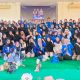 Kader KOPRI PK PMII UIN Sultan Maulana Hasanuddin Banten berfoto bersama dalam rangkaian peringatan Harlah KOPRI ke-58 di Kantor PWNU Provinsi Banten, Serang, 14 Desember 2025.