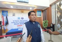 Kepala BNN Provinsi Banten Brigjen Pol Rohmad Nursahid saat menyampaikan rilis akhir tahun pengungkapan kasus narkotika 2025 di Kantor BNN Banten, Kota Serang, Senin, 22 Desember 2025.