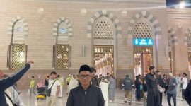 Ketua Fraksi Gerindra DPRD Kabupaten Serang Ahmad Muhibbin menyampaikan ucapan selamat kepada ribuan PPPK paruh waktu Pemkab Serang dari Madinah Al-Munawwarah.