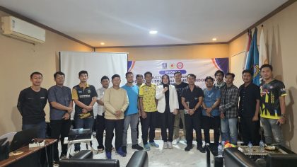 Wartini terpilih jadi ketua Kabupaten PBVSI Kabupaten Serang di Kantor KONI Kabupaten Serang, Jumat, 19 Desember 2025.