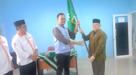 Pelepasan 15 relawan MDMC Banten di Kantor PWM Banten, Kota Serang, sebelum diberangkatkan menuju Aceh Tamiang untuk misi kemanusiaan.