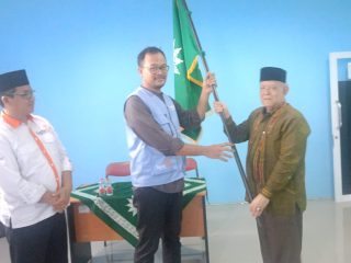 Pelepasan 15 relawan MDMC Banten di Kantor PWM Banten, Kota Serang, sebelum diberangkatkan menuju Aceh Tamiang untuk misi kemanusiaan.