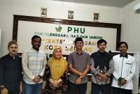 Pengurus ISNU Kota Serang bersama Kepala Kantor Kemenhaj Kota Serang Hj. Umi Sahiyah saat audiensi di Kantor Kemenhaj Kota Serang, Ciwaru, Selasa, 30 Desember 2025