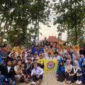 Peserta MAPABA II PMII Rayon FKIP dan Teknik Universitas Primagraha mengikuti rangkaian kaderisasi di Kebun Kebangsaan Walantaka, Kota Serang, Minggu, 21 Desember 2025