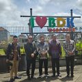 Pimpinan UIN Sultan Maulana Hasanuddin Banten bersama jajaran Balai Diklat Keagamaan Denpasar dalam kegiatan sharing session penguatan moderasi beragama dan eko-teologi di Bali.