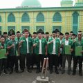 Ribuan kader GP Ansor dan Banser mengikuti apel dan pelantikan pengurus ranting se-Kabupaten Tangerang di Pondok Pesantren Miftahul Khaer, Curug, Sabtu, 27 Desember 2025
