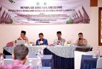 Seminar Diseminasi Hasil Penelitian Transformasi Kelembagaan ISNU yang digelar Kementerian Agama di Kota Serang, Banten, membahas peran strategis ISNU dalam pembangunan nasional menuju Indonesia Emas 2045.