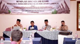 Seminar Diseminasi Hasil Penelitian Transformasi Kelembagaan ISNU yang digelar Kementerian Agama di Kota Serang, Banten, membahas peran strategis ISNU dalam pembangunan nasional menuju Indonesia Emas 2045.
