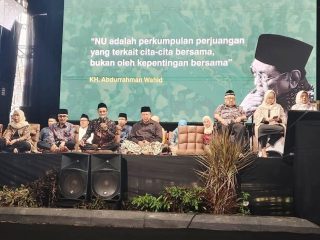 Suasana Musyawarah Besar Warga Nahdlatul Ulama di Ciganjur, Jakarta Selatan, yang membahas konflik internal PBNU dan desakan percepatan Muktamar ke-35 NU, Minggu, 21 Desember 2025