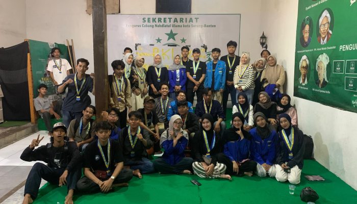 Suasana Rapat Kaderisasi Internal (RKI) ke-IV PMII UIN SMH Banten yang digelar di Sekretariat PCNU Kota Serang, Sabtu, 21 Desember 2025