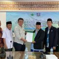 Suasana rapat pleno Dewan Pimpinan MUI Kabupaten Serang di Aula TB Sam’un, Setda Kabupaten Serang, saat penetapan KH Muhit Karna sebagai Ketua Umum MUI Kabupaten Serang, Sabtu, 13 Desember 2025