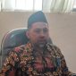 Wakil Ketua IV Baznas Provinsi Banten, Suhud, saat menyampaikan arah kebijakan pembenahan administrasi dan pengembangan SDM di Kantor Baznas Banten, Selasa, 30 Desember 2025