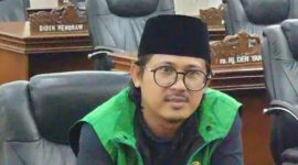Anggota DPRD Kabupaten Serang dari PPP, Asep Gunawan Kartoba, saat menyampaikan pandangan tentang kebangkitan PPP menjelang Harlah ke-53 partai berlambang Ka’bah