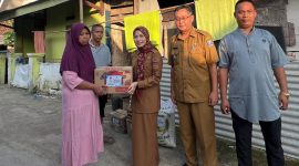 Bupati Serang Ratu Rachmatuzakiyah meninjau lokasi longsor di Kampung Kedung Cinde, Desa Katulisan, Kecamatan Cikeusal
