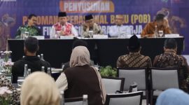 Pimpinan Kanwil Kemenag dan PTKIN se-Indonesia mengikuti forum Sinergitas Kanwil Kemenag Bersama PTKIN di Surabaya, Januari 2025.