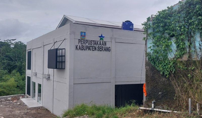 Gedung Perpustakaan DPKD Kabupaten Serang memberi klarifikasi soal anggaran Rp8,6 miliar pembangunan gedung perpustakaan daerah