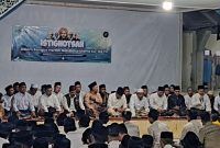 Pengurus Cabang Nahdlatul Ulama (PCNU) Kota Serang menggelar Istighotsah dalam rangka peringatan Hari Lahir (Harlah) Nahdlatul Ulama ke-103. Kegiatan ini berlangsung di Majelis Utama Pondok Pesantren Al-Fathaniyah Tengkele, Kecamatan Cipocok Jaya, Kota Serang, Banten, Senin, 5 Januari 2026.