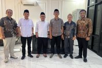 Jajaran pengurus ISNU Kota Serang saat melakukan silaturahim kelembagaan dengan Kabag TU Kanwil Kemenag Provinsi Banten, Selasa, 6 Januari 2026