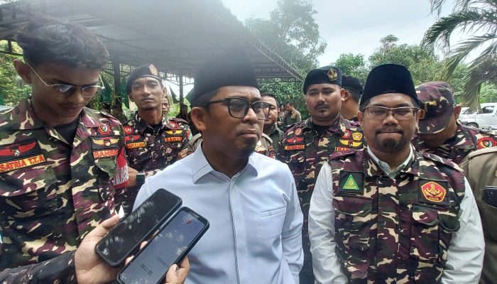 Pengurus PWNU Banten, para kiai, dan jamaah mengikuti istighotsah dan doa bersama dalam rangka Harlah ke-103 Nahdlatul Ulama di Provinsi Banten, Kamis, 8 Januari 2026