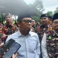 Pengurus PWNU Banten, para kiai, dan jamaah mengikuti istighotsah dan doa bersama dalam rangka Harlah ke-103 Nahdlatul Ulama di Provinsi Banten, Kamis, 8 Januari 2026