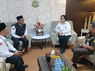Rektor UIN Sultan Maulana Hasanuddin Banten Prof Muhammad Ishom bersama jajaran saat audiensi dengan Kepala Kejaksaan Tinggi Banten di Kantor Kejati Banten, Serang, Senin, 12 Januari 2026