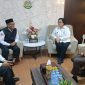 Rektor UIN Sultan Maulana Hasanuddin Banten Prof Muhammad Ishom bersama jajaran saat audiensi dengan Kepala Kejaksaan Tinggi Banten di Kantor Kejati Banten, Serang, Senin, 12 Januari 2026