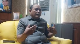 Sekretaris DPD Golkar Banten Bahrul Ulum menyampaikan keterangan terkait jadwal Musda Golkar Kabupaten Pandeglang yang belum terlaksana sesuai aturan organisasi