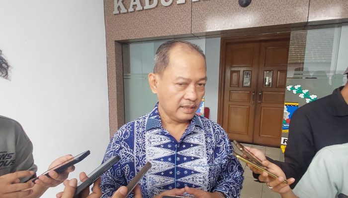 Wakil Bupati Serang Muhammad Najib Hamas saat memberikan keterangan usai Rapat Dengar Pendapat bersama DPRD Kabupaten Serang