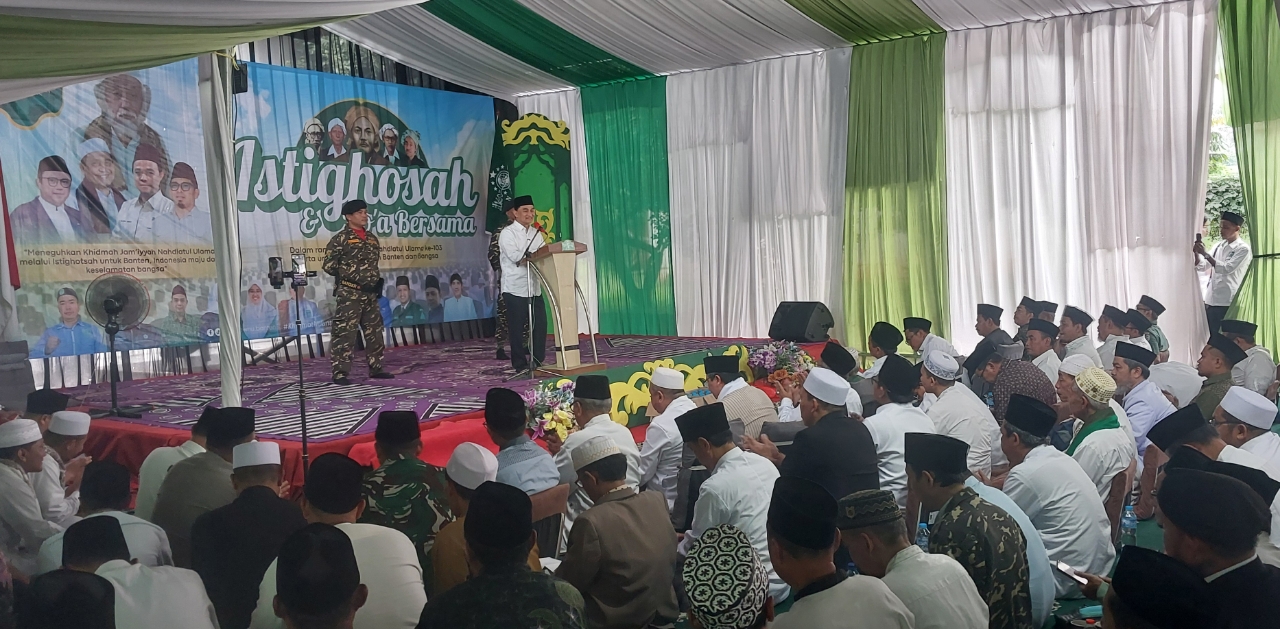 Wakil Gubernur Banten Achmad Dimyati Natakusumah turut hadir dan menyampaikan pesan kebangsaan yang menekankan pentingnya refleksi diri dan persatuan bangsa di tengah dinamika sosial yang terus berkembang.