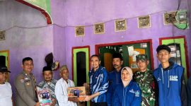 Wakil Ketua Komisi 3 DPRD Kabupaten Serang Eki Baihaki meninjau Kampung Pule, Desa Gembor, Kecamatan Binuang, yang terisolasi banjir dan masih kekurangan bantuan sembako serta layanan kesehatan, Rabu, 28 Januari 2026