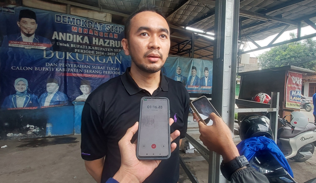 Wakil Ketua Komisi III DPRD Kabupaten Serang Eki Baihaki menyampaikan evaluasi APBD 2025 dan dorongan peningkatan PAD dalam keterangannya kepada media