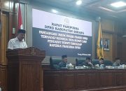 Paripurna DPRD Kabupaten Serang, Fraksi Gerindra Dorong Revisi Perda Sampah, Soroti 4 Masalah Krusial