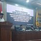 Fraksi Partai Gerindra DPRD Kabupaten Serang menyampaikan pandangan umum dalam Rapat Paripurna terkait revisi Perda Pengelolaan Persampahan, Rabu, 18 Februari 2026