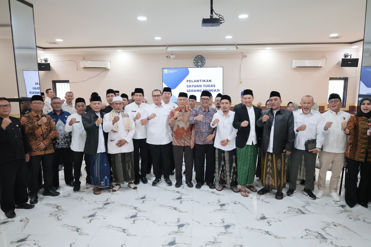 Wali Kota Serang Budi Rustandi Lantik Satgas Serang Mengaji