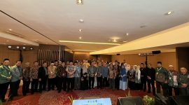 Direktur Jenderal Pendidikan Islam Kemenag RI Amin Suyitno saat memberikan arahan dalam Forum Rektor PTKIN di Medan, Sumatera Utara.