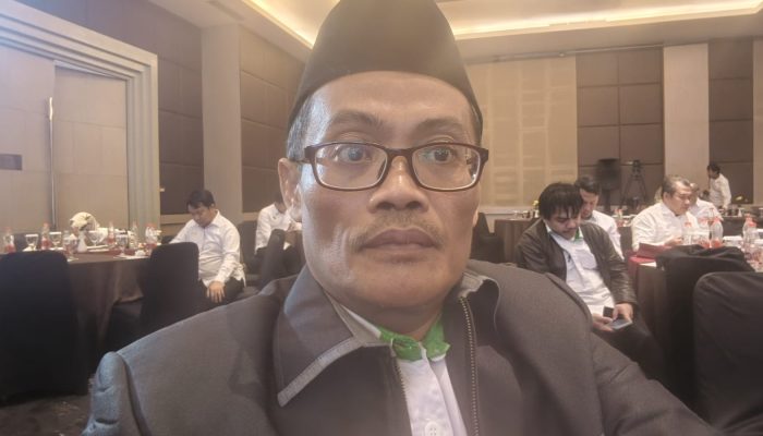 Rektor UIN Sultan Maulana Hasanuddin Banten Prof Muhammad Ishom saat mengikuti Rakornas Pendidikan Islam Tingkat Pendidikan Tinggi yang digelar Ditjen Pendis Kemenag RI di Jakarta, Senin, 9 Februari 2026