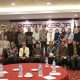 Wakil Rektor II UIN Sultan Maulana Hasanuddin Banten, Ali Muhtarom, menyampaikan sambutan pada Rapat Kerja Fakultas Dakwah di Grand Serpong Hotel, Tangerang.