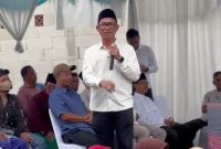 Ahmad Muhibbin saat berdialog dengan warga di Desa Pegandikan Kecamatan Lebakwangi dalam kegiatan reses masa persidangan, Selasa, 3 Maret 2026
