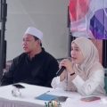 Anggota DPRD Kabupaten Serang Desi Ferawati saat menggelar kegiatan reses sekaligus santunan anak yatim dan buka puasa bersama warga di Kecamatan Kramatwatu, Sabtu, 7 Maret 2026