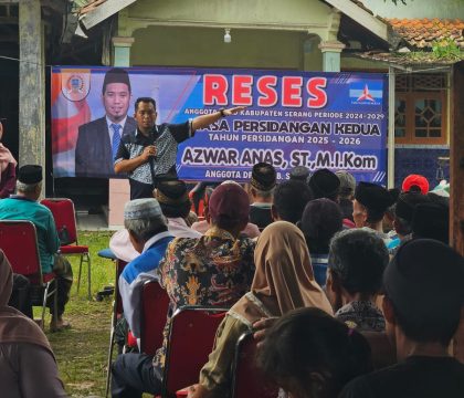Anggota Dewan Perwakilan Rakyat Daerah Kabupaten Serang (DPRD Kabupaten Serang) dari Fraksi Partai Demokrat, Azwar Anas, melaksanakan kegiatan Reses Masa Persidangan Kedua Tahun 2025–2026 di Said Muncang, Desa Cisait, Kecamatan Kragilan, wilayah Daerah Pemilihan (Dapil) 2 Kabupaten Serang