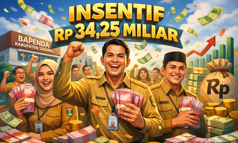 Ilustrasi aktivitas pelayanan pajak di kantor Bapenda Kabupaten Serang yang menjadi ujung tombak peningkatan pendapatan daerah