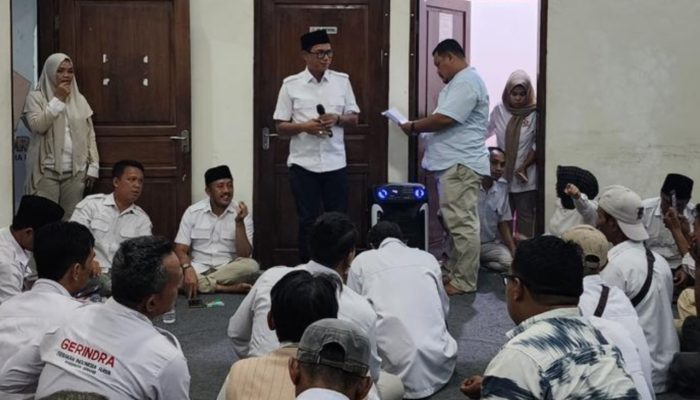 Suasana buka bersama DPC Partai Gerindra Kabupaten Serang di Ciruas yang dihadiri kader dan pengurus, Sabtu, 15 Maret 2026