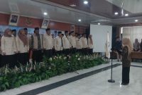 Bupati Serang Ratu Rachmatuzakiyah melantik pengurus FKUB Kabupaten Serang masa bakti 2026–2031 di Aula TB Suwandi, Pendopo Pemkab Serang, Kamis, 9 April 2026